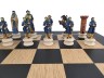 Шахматы подарочные "Крестоносцы и Арабы" с цельной деревянной доской Венге 50см